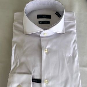 Hugo Boss men’s Shirt white 37 14 1/2 slim fit